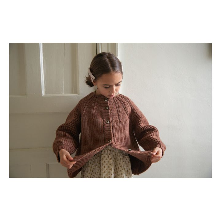 Cardigan Mérinos Beatrice | Caramel- Image produit n°4