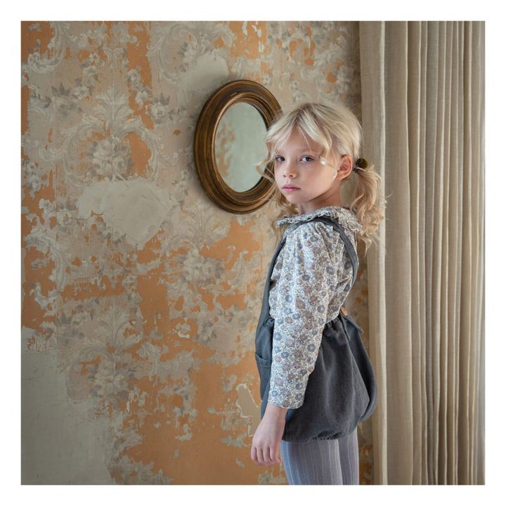 Oona Organic Denim Cotton Romper | Denim grey- Product image n°2