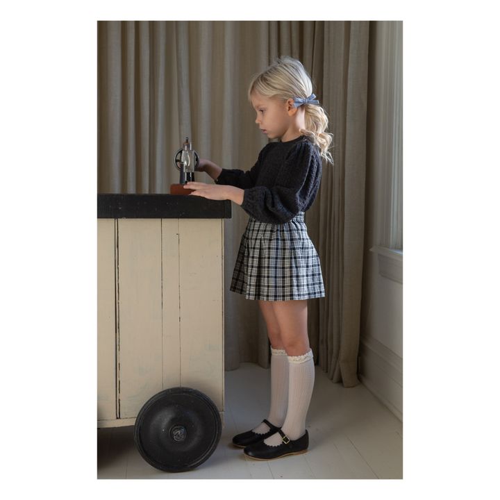 Short Carreaux Prudence | Noir- Image produit n°2