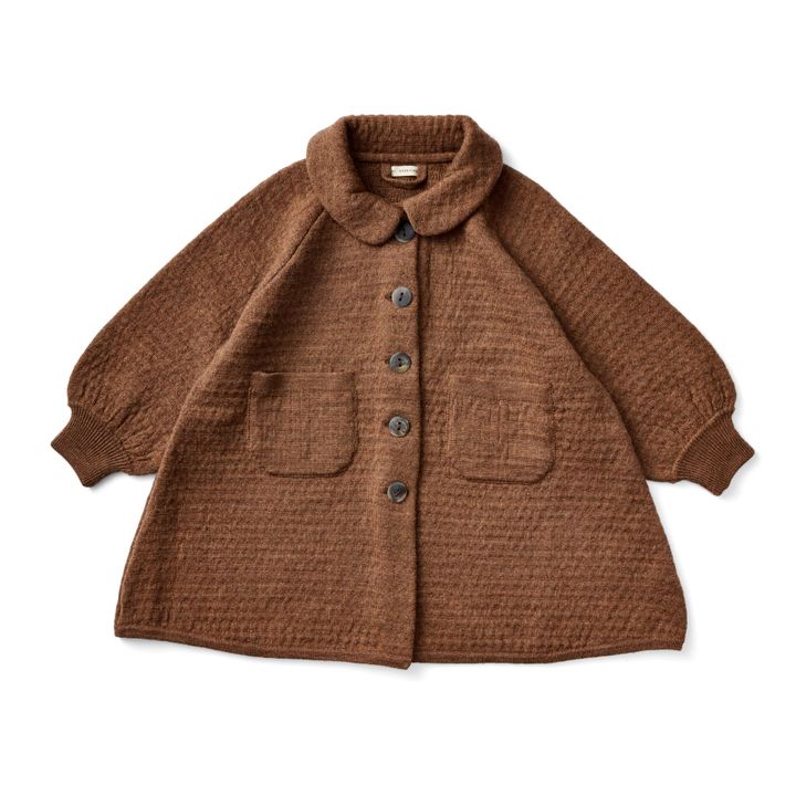 Manteau Mérinos Ruth | Caramel- Image produit n°0