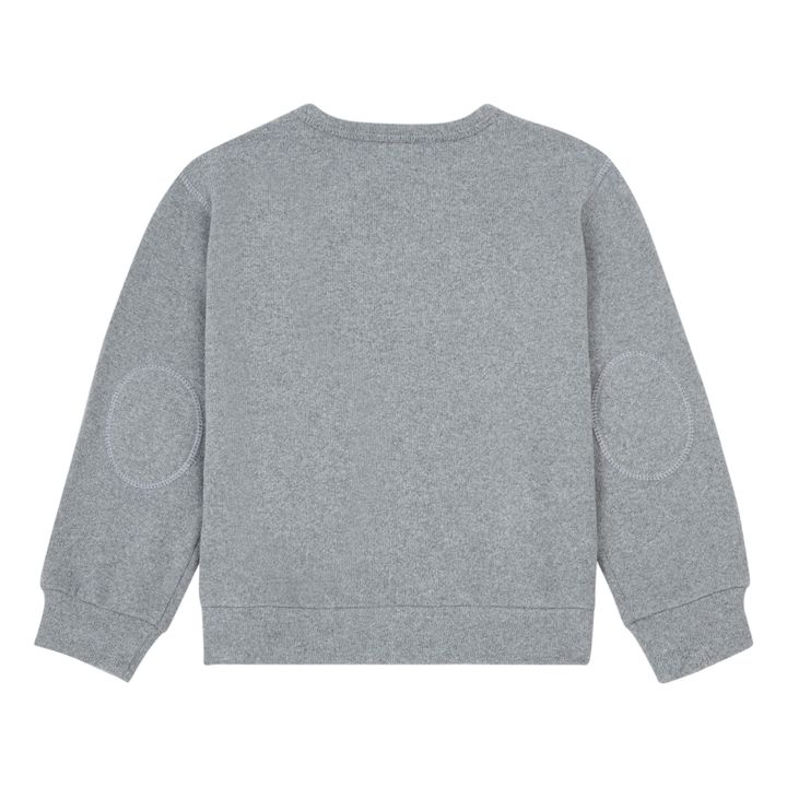 Elbow Patch Jumper | Heather grey- Product image n°2