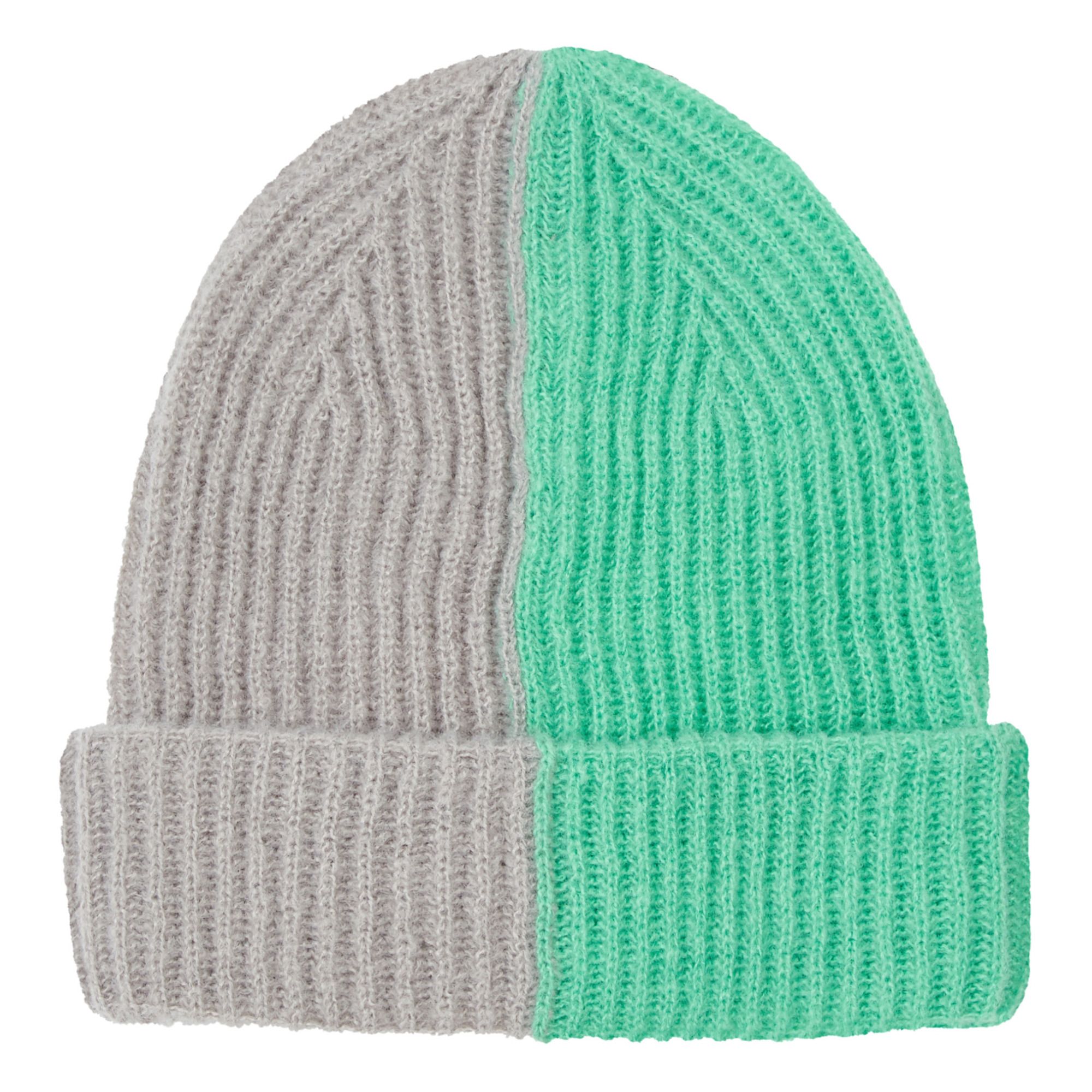 Beastie Two-Tone Beanie | Grün- Produktbild Nr. 0