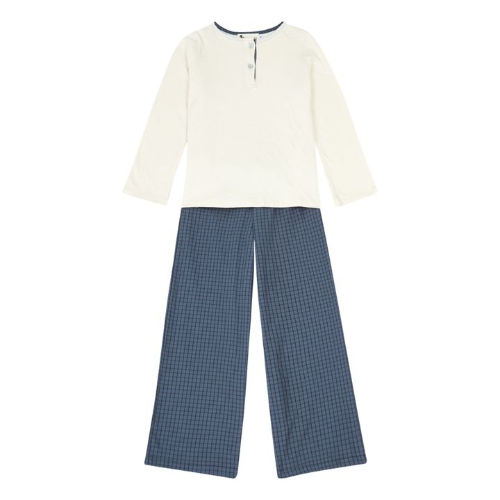 Quattro Pyjamas | Grey blue- Product image n°0