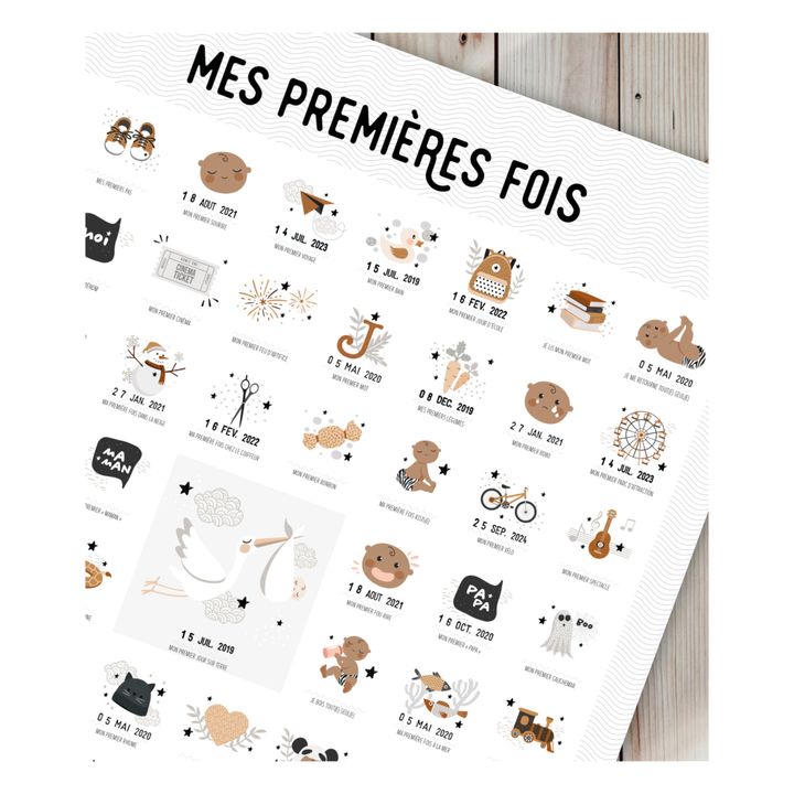 “My First Times” Stamp Poster- Imagen del producto n°7
