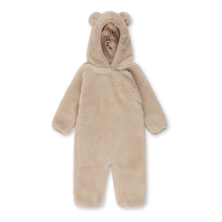 Combinaison Façon Fourrure Onesie | Beige- Image produit n°0