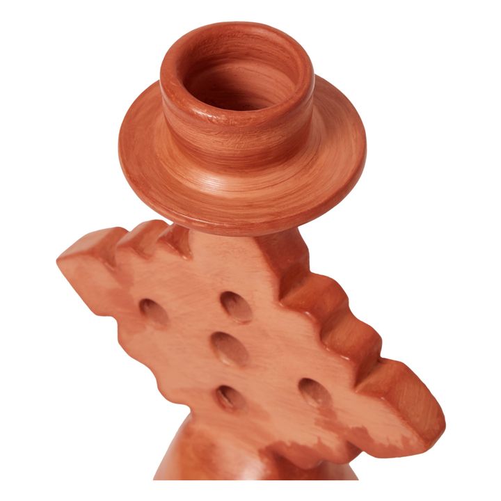Kerzenhalter Tadelakt Triangle | Terracotta- Produktbild Nr. 1