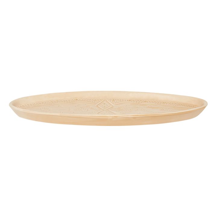 Plat de présentation ovale | Sable- Image produit n°1