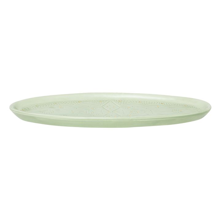 Oval Serving Dish | Almond green- Product image n°2