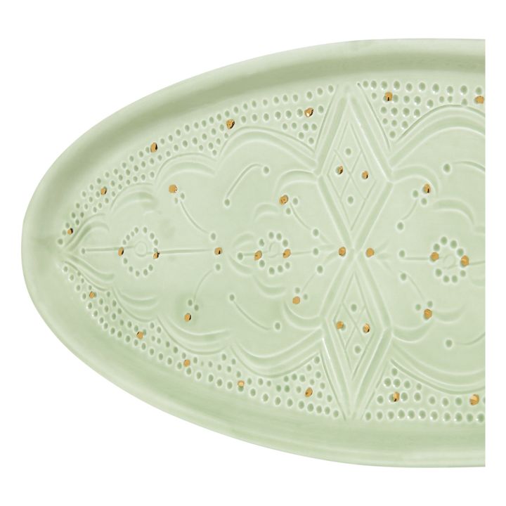 Oval Serving Dish | Almond green- Product image n°3