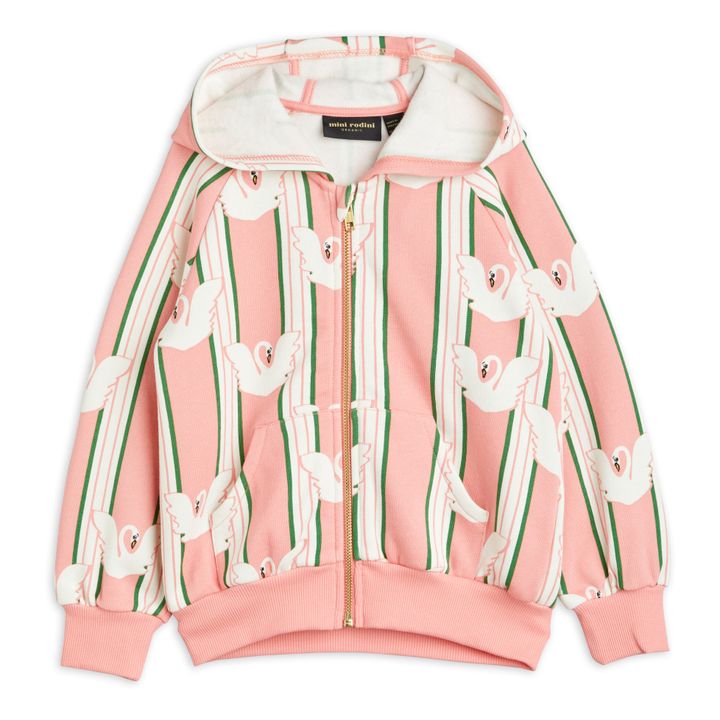 Organic Cotton Zip-Up Hoodie | Rosa- Imagen del producto n°0