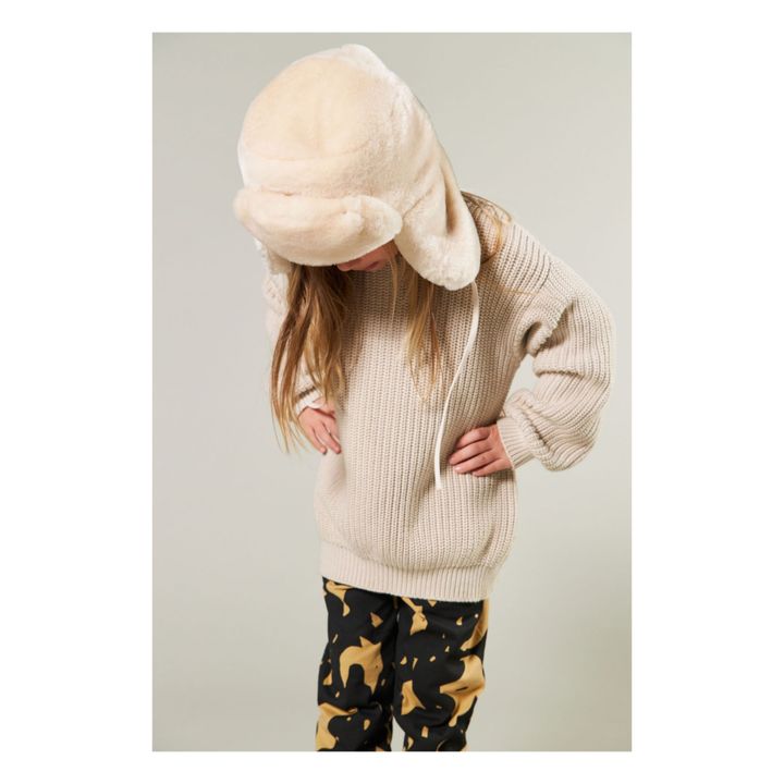 Brett Organic Cotton Jumper | Beige- Imagen del producto n°4