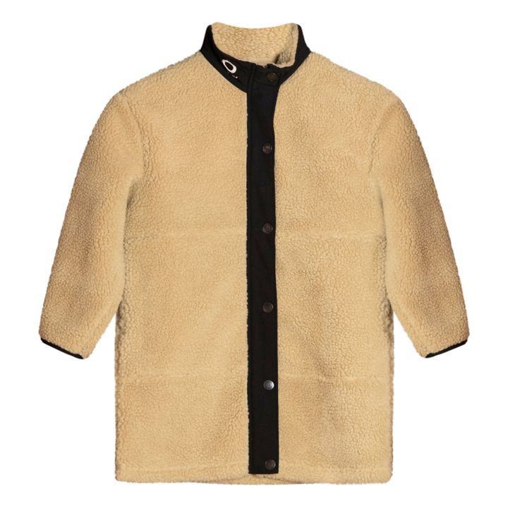 Buffalo Recycled Polyester Faux Fur Coat | Beige- Product image n°0