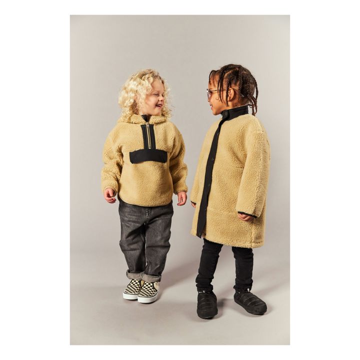Buffalo Recycled Polyester Faux Fur Coat | Beige- Product image n°8