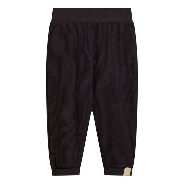 Remo Organic Cotton Waffle Trousers | Gris Antracita- Imagen del producto n°0