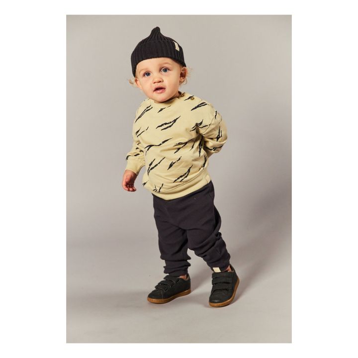 Remo Organic Cotton Waffle Trousers | Gris Antracita- Imagen del producto n°1