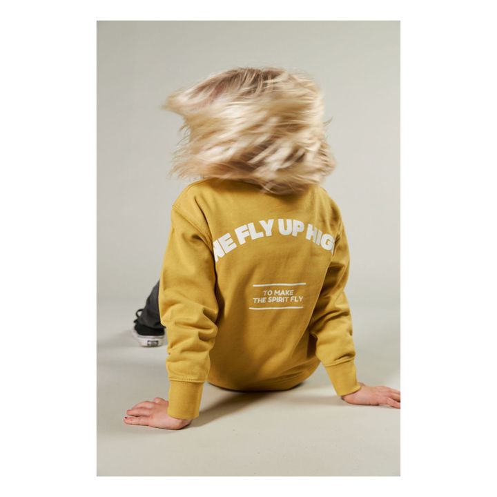 Sweat Coton Bio Toledo | Jaune moutarde- Image produit n°2