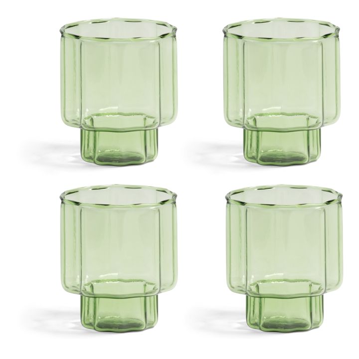 Bloom Glasses - Set of 4 | Green- Product image n°0