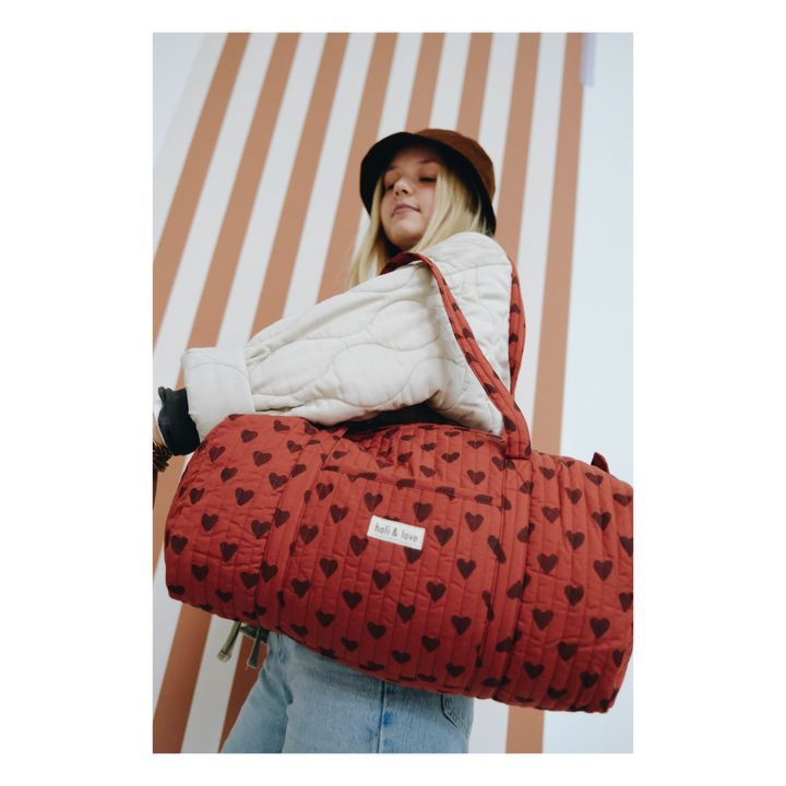 Bolsa de fin de semana Corazones | Rojo- Imagen del producto n°1
