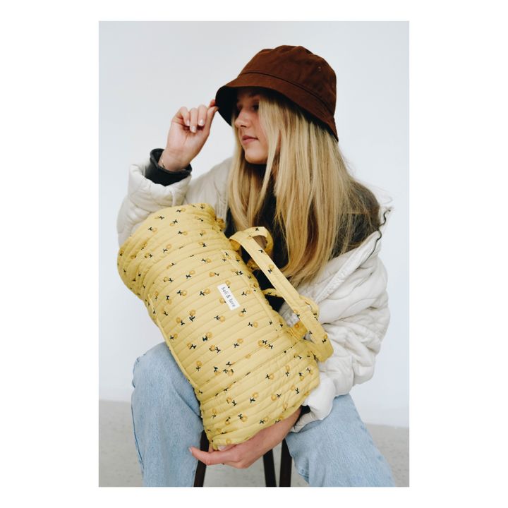 Bolsa de fin de semana Flores | Amarillo- Imagen del producto n°3