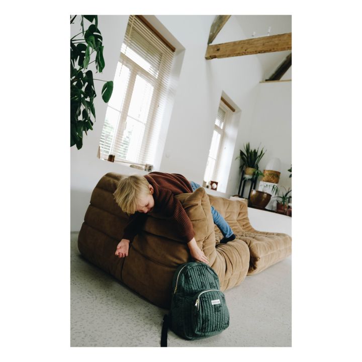 Bird Print Backpack | Verde- Imagen del producto n°2