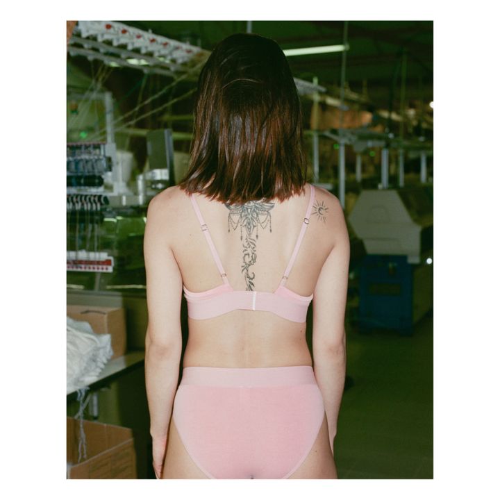 Soutien-Gorge Triangle Bamboo Lyocell | Rose- Image produit n°4