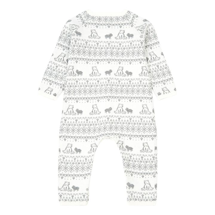 Cotton and Cashmere Jacquard Jumpsuit | Ecru- Product image n°1
