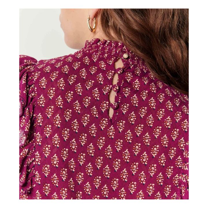 Dianova Print Blouse | Fuchsie- Produktbild Nr. 5