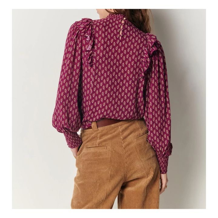 Dianova Print Blouse | Fuchsie- Produktbild Nr. 6