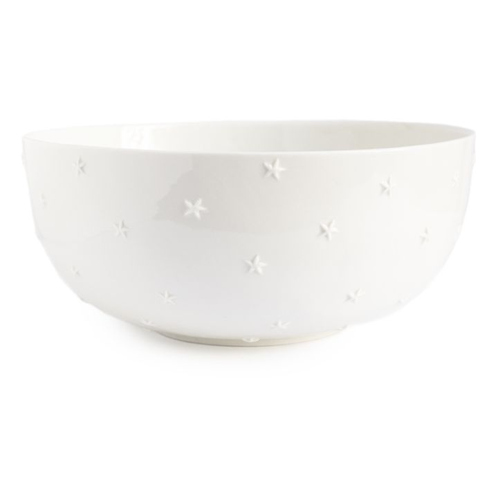 Starry Night Round Salad Bowl | White- Product image n°0