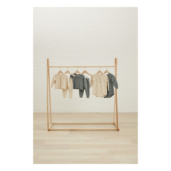 Sarouel Tricot Coton Bio | Ecru- Image produit n°1