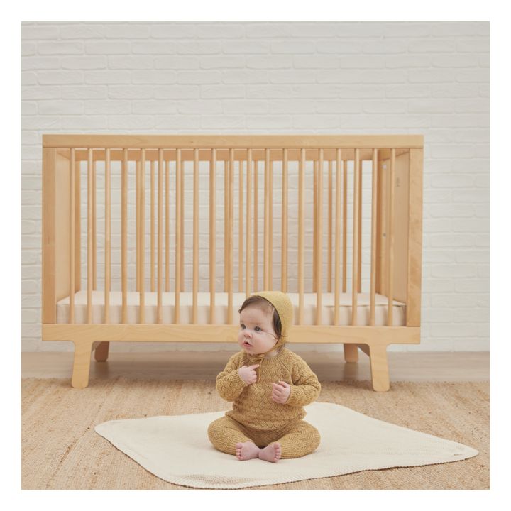Cozy Organic Cotton Knitted Harem Pants | Honey- Product image n°1