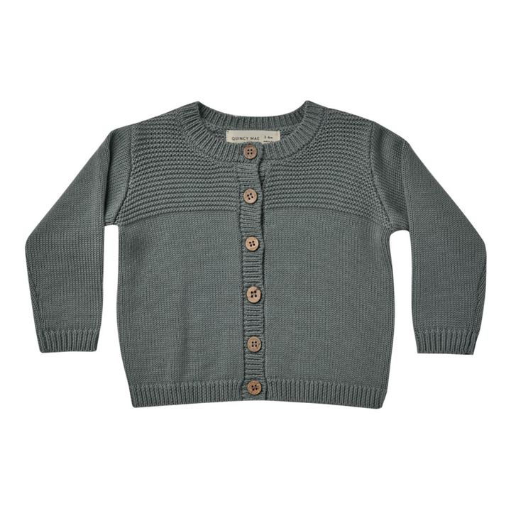 Organic Cotton Cardigan | Dark grey- Product image n°0