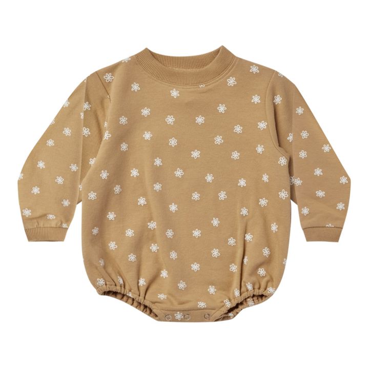 Barboteuse Bubble Coton Bio | Miel- Image produit n°0