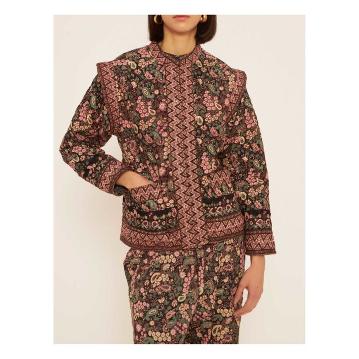 Helena Jacquard Jacket | Negro- Imagen del producto n°1