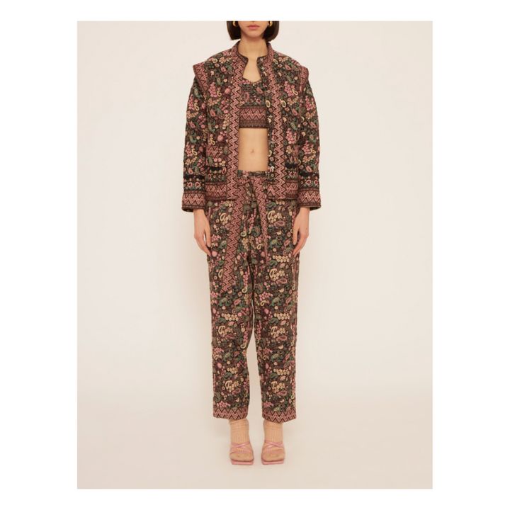 Helena Jacquard Jacket | Negro- Imagen del producto n°2