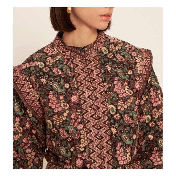 Helena Jacquard Jacket | Negro- Imagen del producto n°4