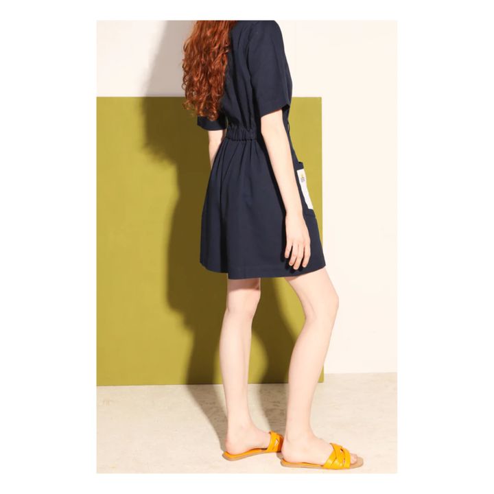 Gilbert Playsuit | Blu marino- Immagine del prodotto n°2