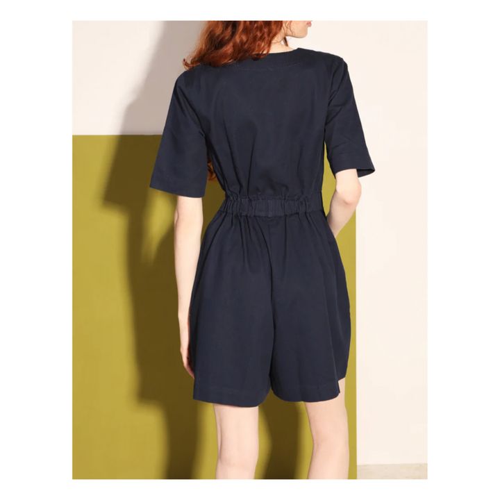 Gilbert Playsuit | Blu marino- Immagine del prodotto n°3