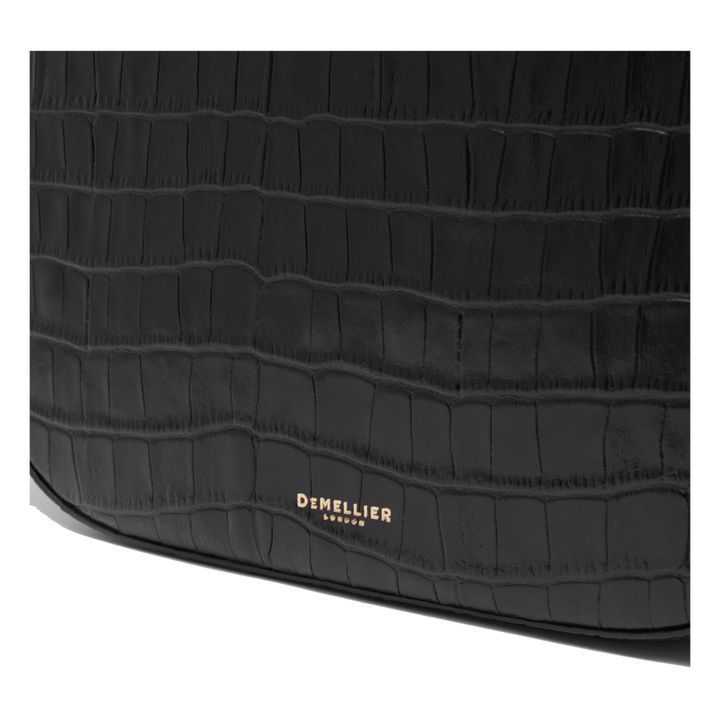 Bergen Crocodile Print Bag | Black- Product image n°7