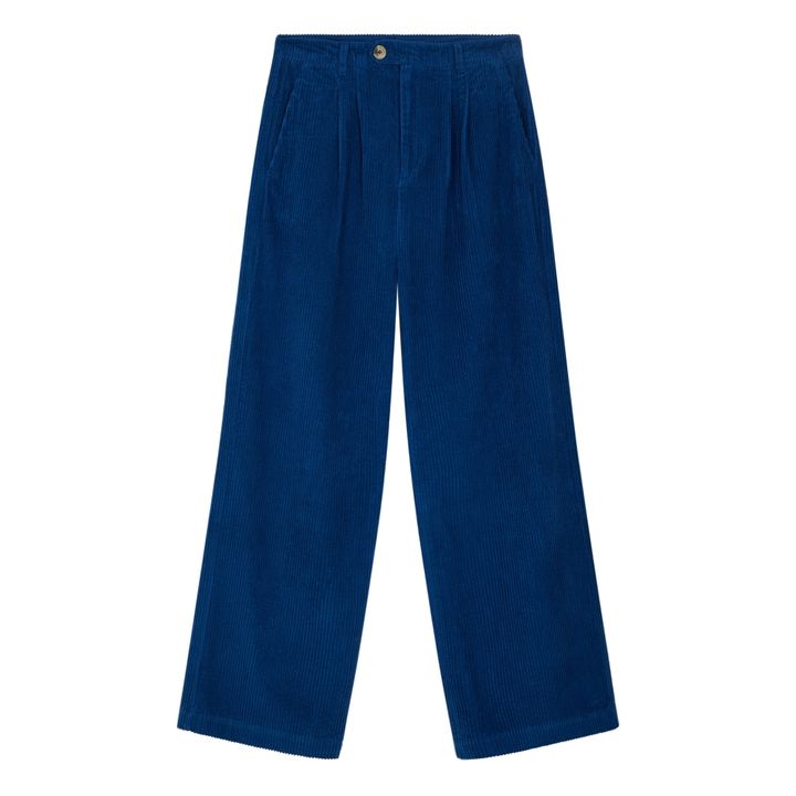 Pitchou Corduroy Trousers | Blu- Immagine del prodotto n°0