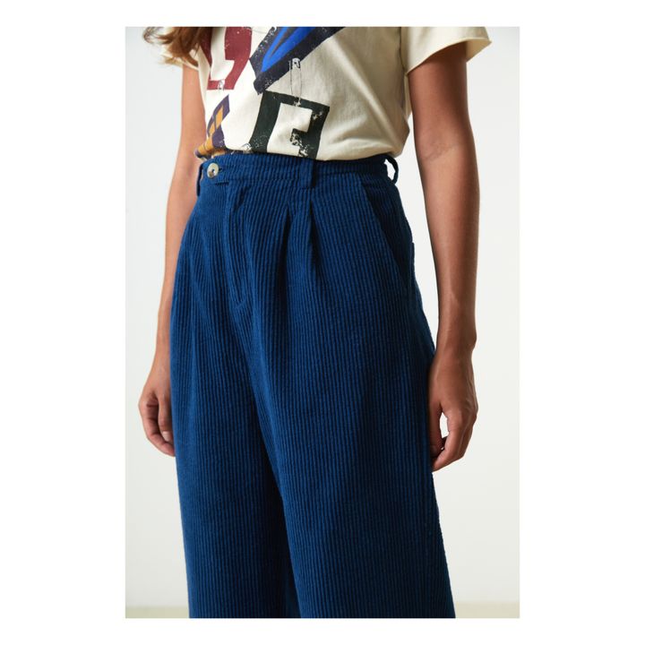 Pitchou Corduroy Trousers | Blu- Immagine del prodotto n°3