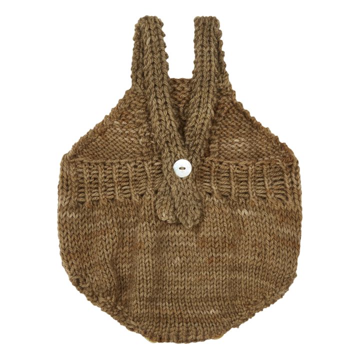 Verso Merino Wool Romper | Brown- Product image n°1