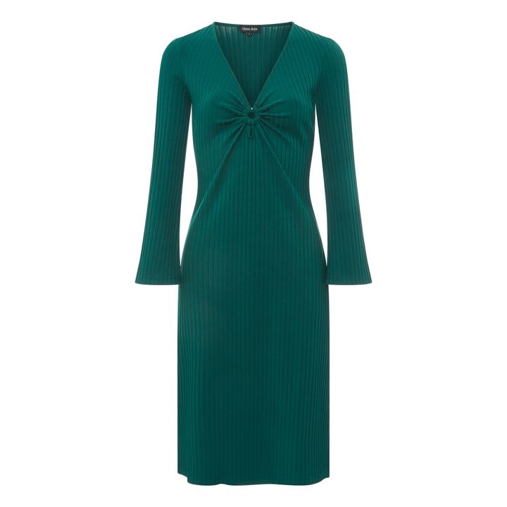 Ribbed Jersey Ring Dress | Verde- Immagine del prodotto n°0
