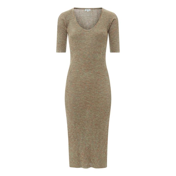 Lurex Midi Dress | Nocciola- Immagine del prodotto n°0