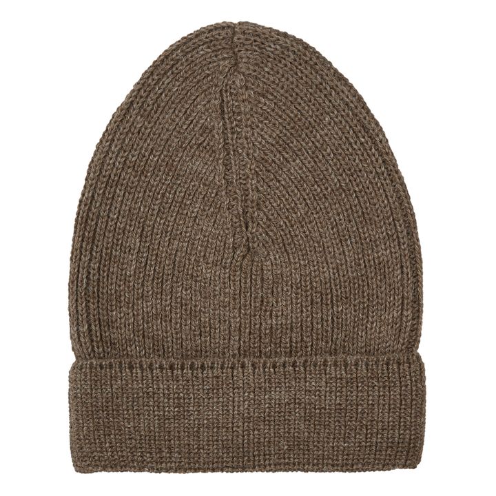 Baby Alpaca Wool Beanie | Marrone scuro- Immagine del prodotto n°0