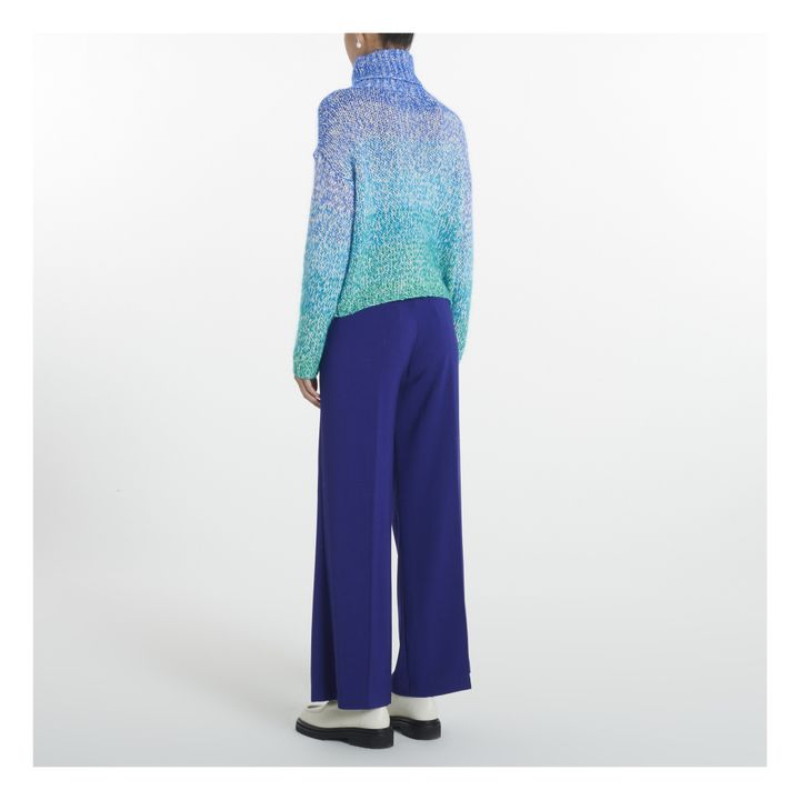 Mohair and Organic Cotton Jumper | Blue- Product image n°4