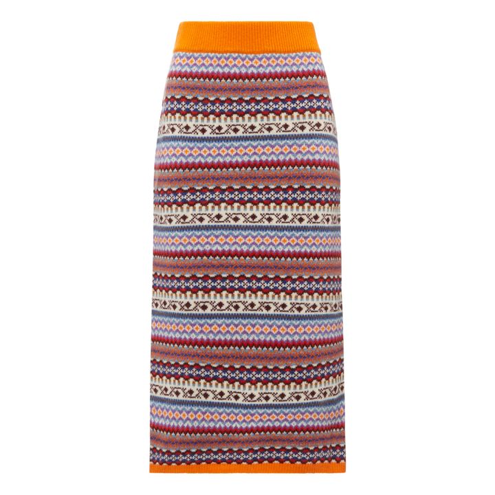 Margritte Woollen Skirt | Orange- Produktbild Nr. 1