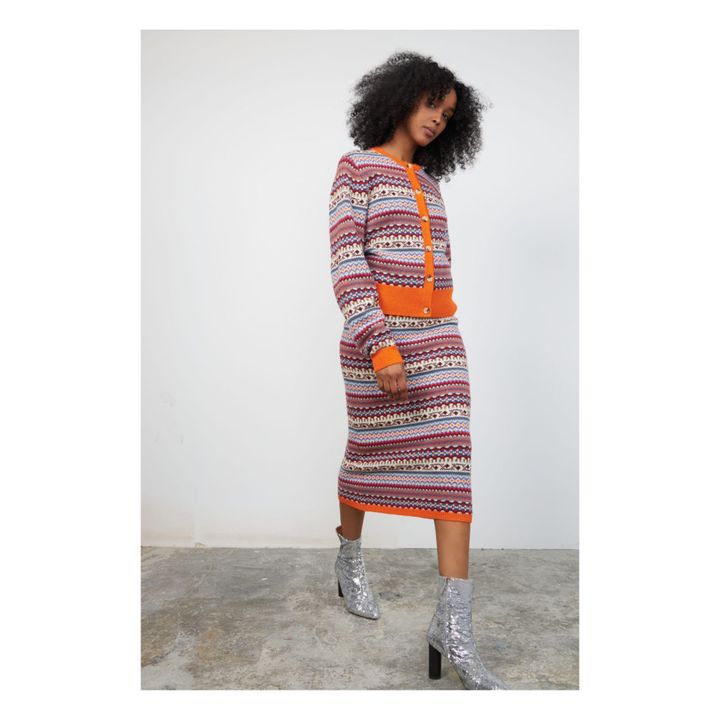 Margritte Woollen Skirt | Orange- Produktbild Nr. 3