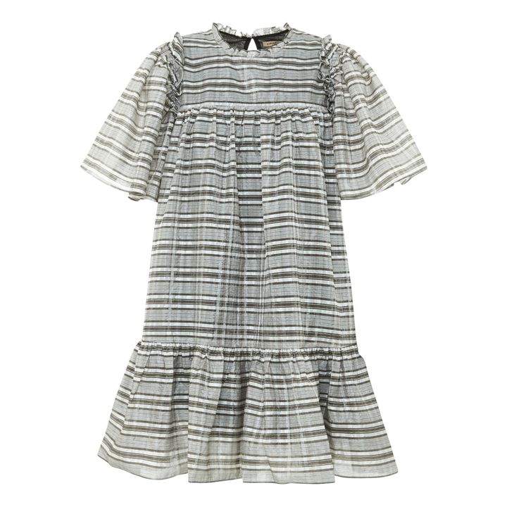 Pen Luna Checked Dress | Gris- Imagen del producto n°1