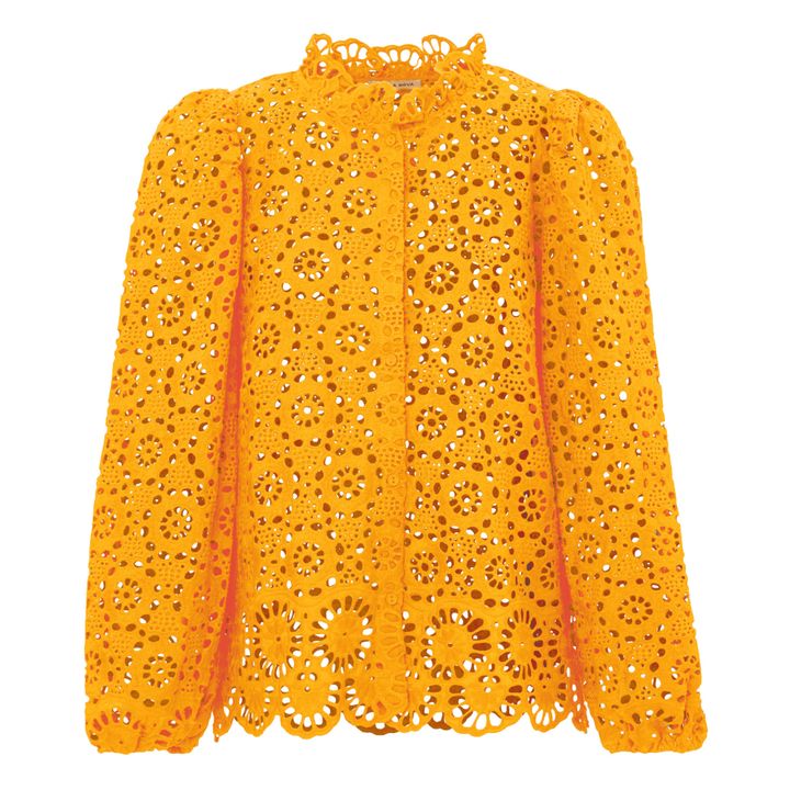 Abna Organic Cotton Blouse | Orange- Produktbild Nr. 1